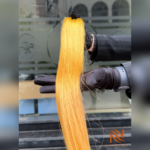 Golden Yellow Weft Hair
