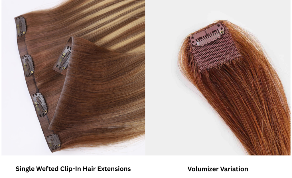 Types of Clip-In Hair Extensions: One Piece Clip in