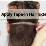 how to apply tape in hair extensions